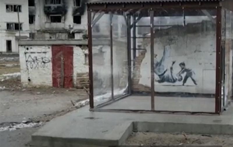04 tranh cua Banksy o Ukraine
