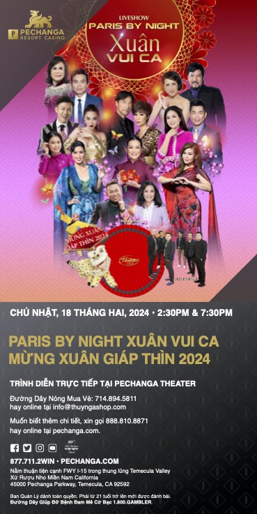  PARIS BY NIGHT Xuân VUI CA Concert VIE Print Ads