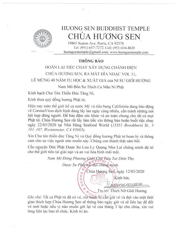0.Xin Hoan tiec chay Huong Sen Temple